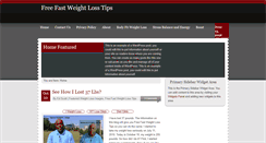 Desktop Screenshot of freefastweightlosstips.com